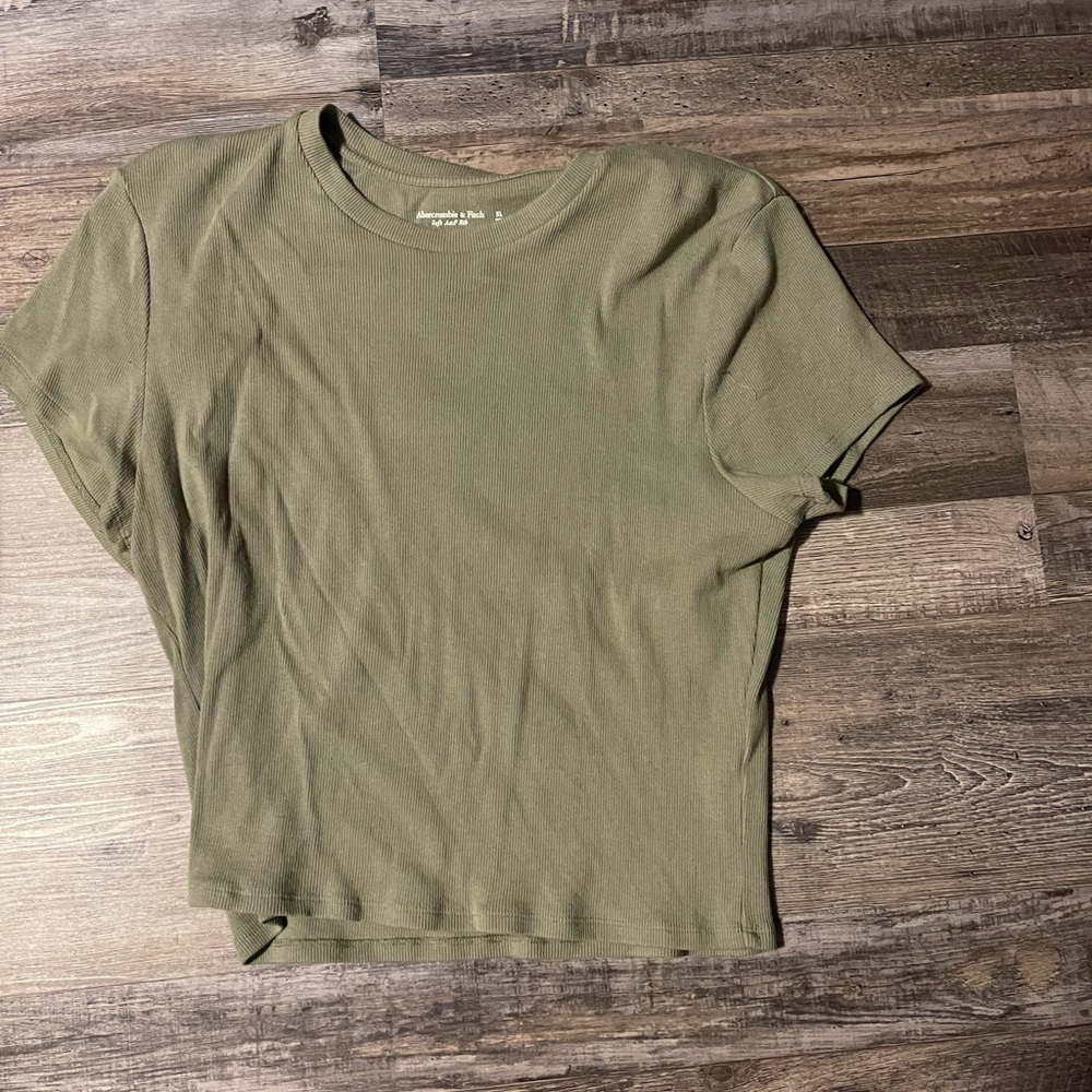 Abercrombie Soft Rib Crop Tee